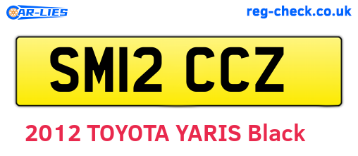 SM12CCZ are the vehicle registration plates.