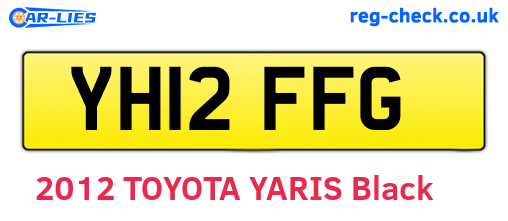 YH12FFG are the vehicle registration plates.