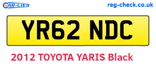 YR62NDC are the vehicle registration plates.
