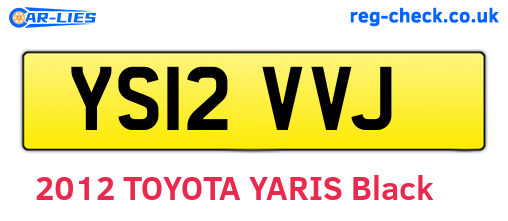 YS12VVJ are the vehicle registration plates.