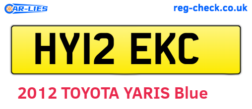 HY12EKC are the vehicle registration plates.