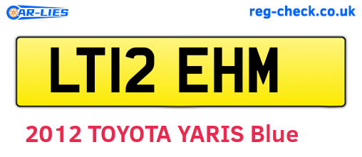 LT12EHM are the vehicle registration plates.