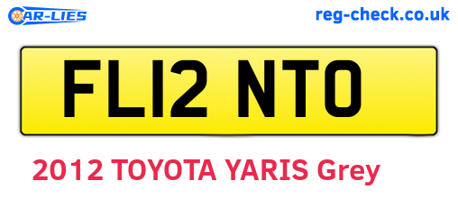FL12NTO are the vehicle registration plates.