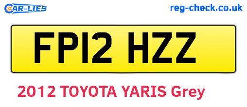 FP12HZZ are the vehicle registration plates.