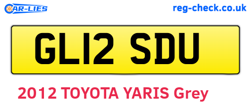 GL12SDU are the vehicle registration plates.