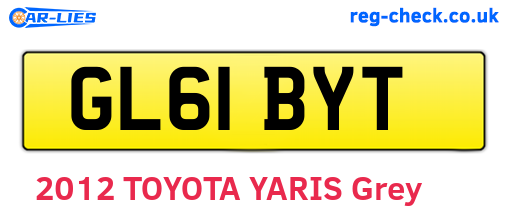 GL61BYT are the vehicle registration plates.