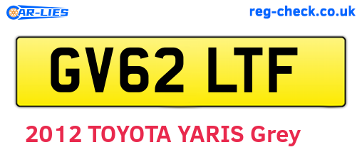 GV62LTF are the vehicle registration plates.