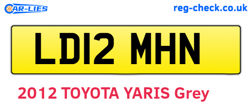 LD12MHN are the vehicle registration plates.