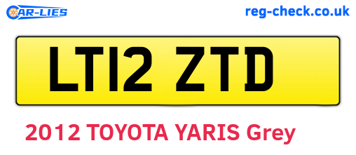 LT12ZTD are the vehicle registration plates.