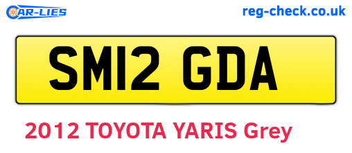 SM12GDA are the vehicle registration plates.