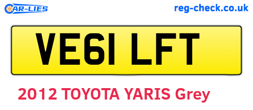 VE61LFT are the vehicle registration plates.