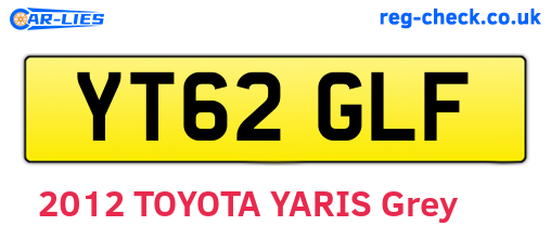 YT62GLF are the vehicle registration plates.