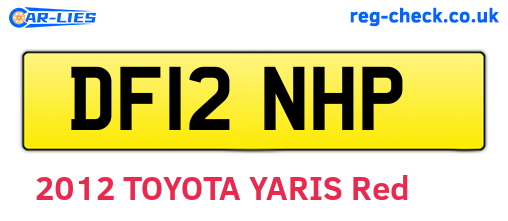 DF12NHP are the vehicle registration plates.
