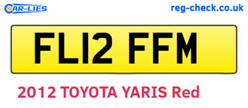 FL12FFM are the vehicle registration plates.
