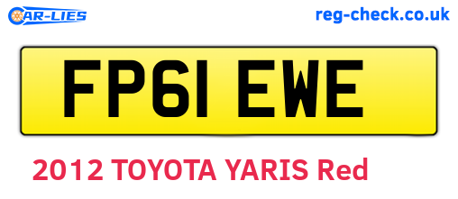 FP61EWE are the vehicle registration plates.
