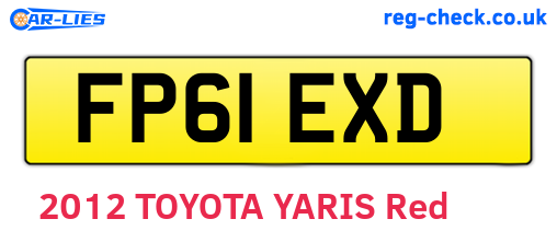FP61EXD are the vehicle registration plates.