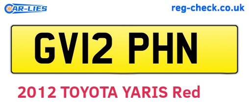 GV12PHN are the vehicle registration plates.