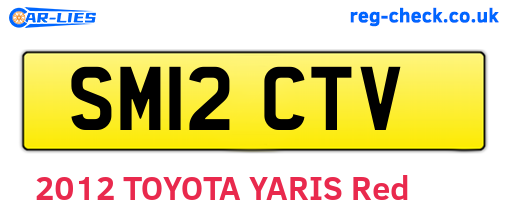 SM12CTV are the vehicle registration plates.