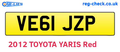 VE61JZP are the vehicle registration plates.