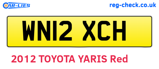 WN12XCH are the vehicle registration plates.