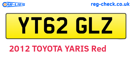 YT62GLZ are the vehicle registration plates.