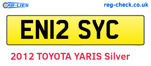 EN12SYC are the vehicle registration plates.