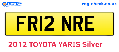 FR12NRE are the vehicle registration plates.