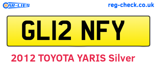 GL12NFY are the vehicle registration plates.