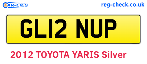GL12NUP are the vehicle registration plates.