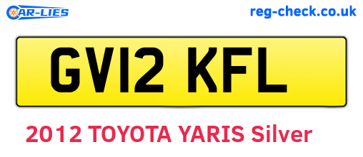 GV12KFL are the vehicle registration plates.