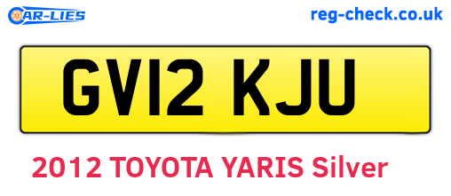 GV12KJU are the vehicle registration plates.