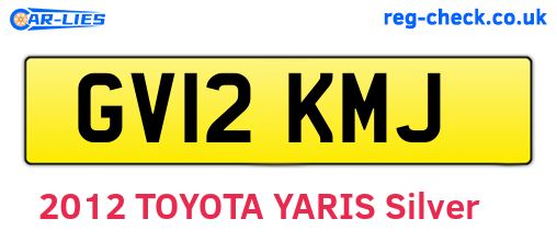 GV12KMJ are the vehicle registration plates.