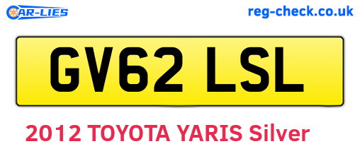 GV62LSL are the vehicle registration plates.