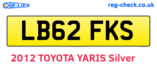 LB62FKS are the vehicle registration plates.