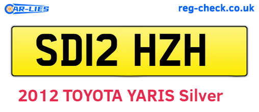 SD12HZH are the vehicle registration plates.