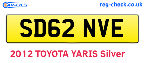 SD62NVE are the vehicle registration plates.