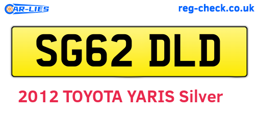 SG62DLD are the vehicle registration plates.