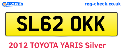 SL62OKK are the vehicle registration plates.