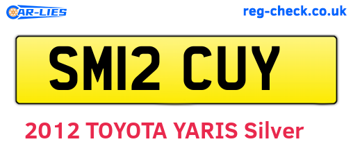 SM12CUY are the vehicle registration plates.