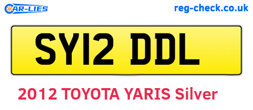 SY12DDL are the vehicle registration plates.
