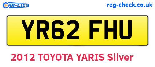 YR62FHU are the vehicle registration plates.
