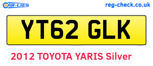 YT62GLK are the vehicle registration plates.