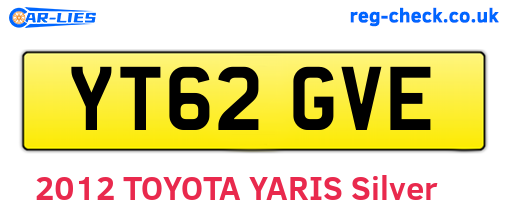 YT62GVE are the vehicle registration plates.