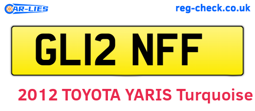 GL12NFF are the vehicle registration plates.