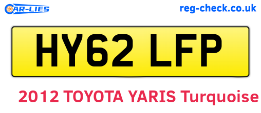 HY62LFP are the vehicle registration plates.