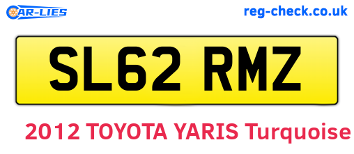 SL62RMZ are the vehicle registration plates.