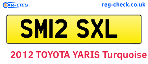 SM12SXL are the vehicle registration plates.
