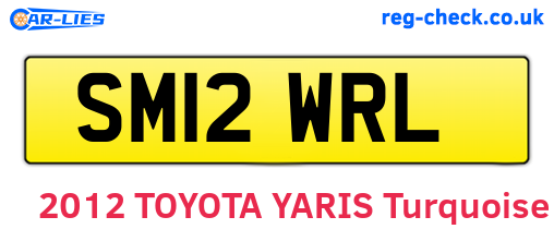 SM12WRL are the vehicle registration plates.