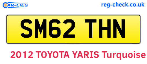 SM62THN are the vehicle registration plates.