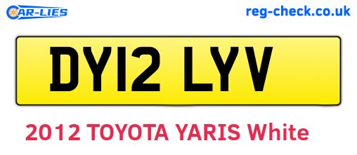 DY12LYV are the vehicle registration plates.
